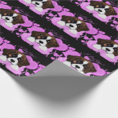 PAPIER CADEAU CHIEN SAINT BERNARD (Coin)