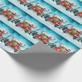 Papier Cadeau Chien Schnauzer avec cadeaux de Noël (Coin)