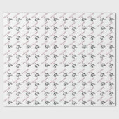 Papier Cadeau Chien teckel (Plat)