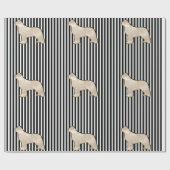 Papier cadeau Chien Terre-Neuve Multi Or (Plat)
