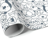 PAPIER CADEAU CHIENS (Coin rond)