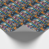 Papier Cadeau Chiens beagles Citrouille Halloween Drôle (Coin)