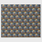 Papier Cadeau Chiens Bullmastiff Citrouille Halloween Funny (Plat)