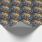 Papier Cadeau Chiens Bullmastiff Citrouille Halloween Funny (Coin)