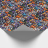Papier Cadeau Chiens Cocker Spaniel faisant Trick-or-Treating po (Coin)