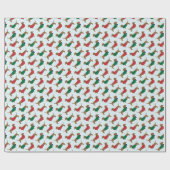 Papier Cadeau Chiens colorés de teckel (Plat)