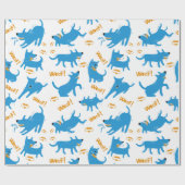 Papier Cadeau Chiens comiques (Plat)