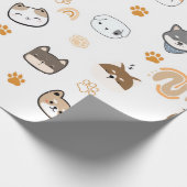 PAPIER CADEAU CHIENS COUPÉS (Coin)