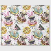 Papier Cadeau Chiens d'anniversaire (Plat)