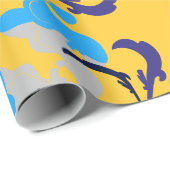 Papier Cadeau Chiens de caniche de motif (Coin rond)