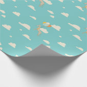 Papier Cadeau Chiens de caricature sur ballons Papier d'envelopp (Coin)