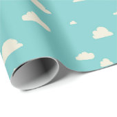 Papier Cadeau Chiens de caricature sur ballons Papier d'envelopp (Coin rond)