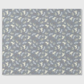 Papier Cadeau Chiens de couchage modernes - Vanille sur gris (Plat)