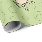 Papier Cadeau Chiens de danse antiques : Jig de pige Vintage fan (Coin rond)