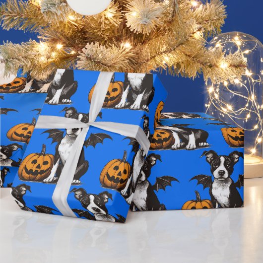 Papier Cadeau Chiens de Halloween (Vacances)