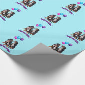 Papier Cadeau Chiens de Montagne bernois joyeux anniversaire (Coin)