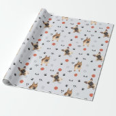 Papier Cadeau Chiens de Noël (Déroulé)