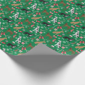 Papier Cadeau Chiens de Noël des grands Dane (Coin)
