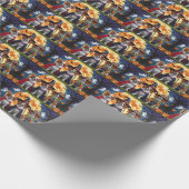 Papier Cadeau Chiens de Papillon Citrouille Halloween Funny (Coin)