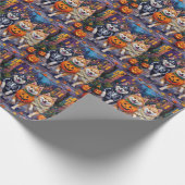 Papier Cadeau Chiens d'Esquimau Américain Trick or Treating Hall (Coin)