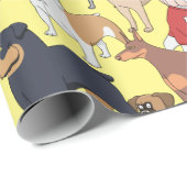 Papier Cadeau Chiens du monde (Coin rond)
