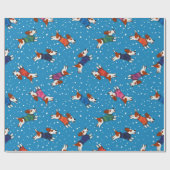 Papier Cadeau Chiens En Chandail Coloré Motif (Plat)