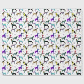 Papier Cadeau Chiens et pattes (Plat)