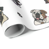 Papier Cadeau Chiens et pattes (Coin rond)
