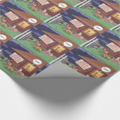 Papier Cadeau Chiens gourmets drôles (Coin)