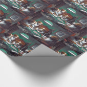 Papier Cadeau Chiens jouant au poker Cassius Marcellus Coolidge (Coin)