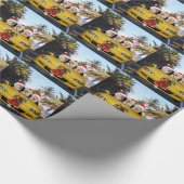 Papier Cadeau Chiens/laboratoires dans des casquettes (Coin)