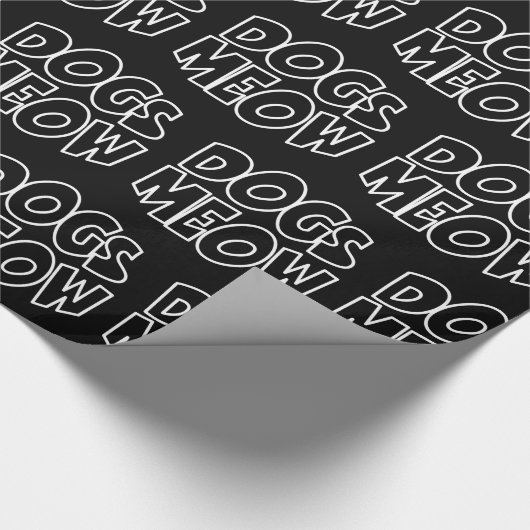 Papier Cadeau Chiens Meow (Coin)