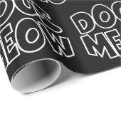 Papier Cadeau Chiens Meow (Coin rond)