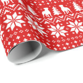 Papier Cadeau Chiens Rottweiler Noël Motif Noël Noël Noël Noël N (Coin rond)