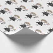 Papier Cadeau Chiffre à bascule fille (Coin)