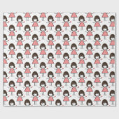 Papier Cadeau Chiffre À Bâtons Avec Coeur Rouge (Plat)