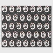 Papier Cadeau Chiffre Anniversaire Fille En Basket (Plat)