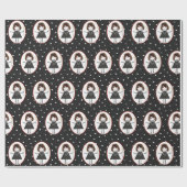 Papier Cadeau Chiffre Anniversaire Fille En Basket (Plat)