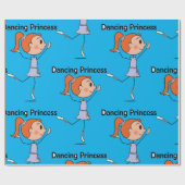 Papier Cadeau Chiffre de la princesse mignonne Ballerina (Plat)