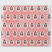 Papier Cadeau Chiffre en Basket sur En vichy (Plat)