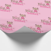 Papier Cadeau Chiffre mignon fille ethnique de bâton de grande (Coin)