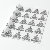 Papier Cadeau Chiffres thaïlandais Pyramide ♦ Script en thaï ♦ (Déroulé)