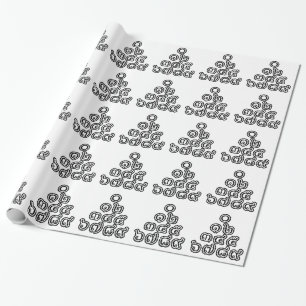 Papier Cadeau Chiffres thaïlandais Pyramide ♦ Script en thaï ♦