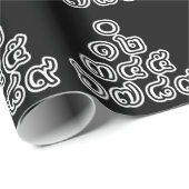 Papier Cadeau Chiffres thaïlandais Pyramide ♦ Script en thaï ♦ (Coin rond)