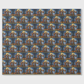 Papier Cadeau Chihuahua Chien Citrouille Halloween Funny (Plat)