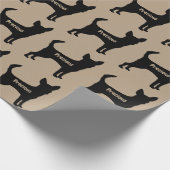 Papier Cadeau Chihuahua Chien Silhouette (Coin)