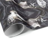 Papier Cadeau Chihuahua et diamants (Coin rond)