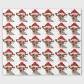 Papier Cadeau Chihuahua hipster (Plat)