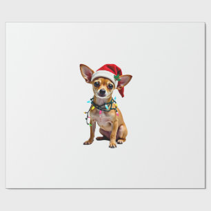 Papier Cadeau Chihuahua Noël Santa Sweatshirt Horrible Chien Amo