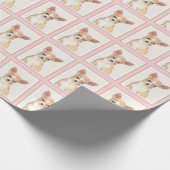 Papier Cadeau Chihuahua Peinture - Cute Original Chien Art (Coin)